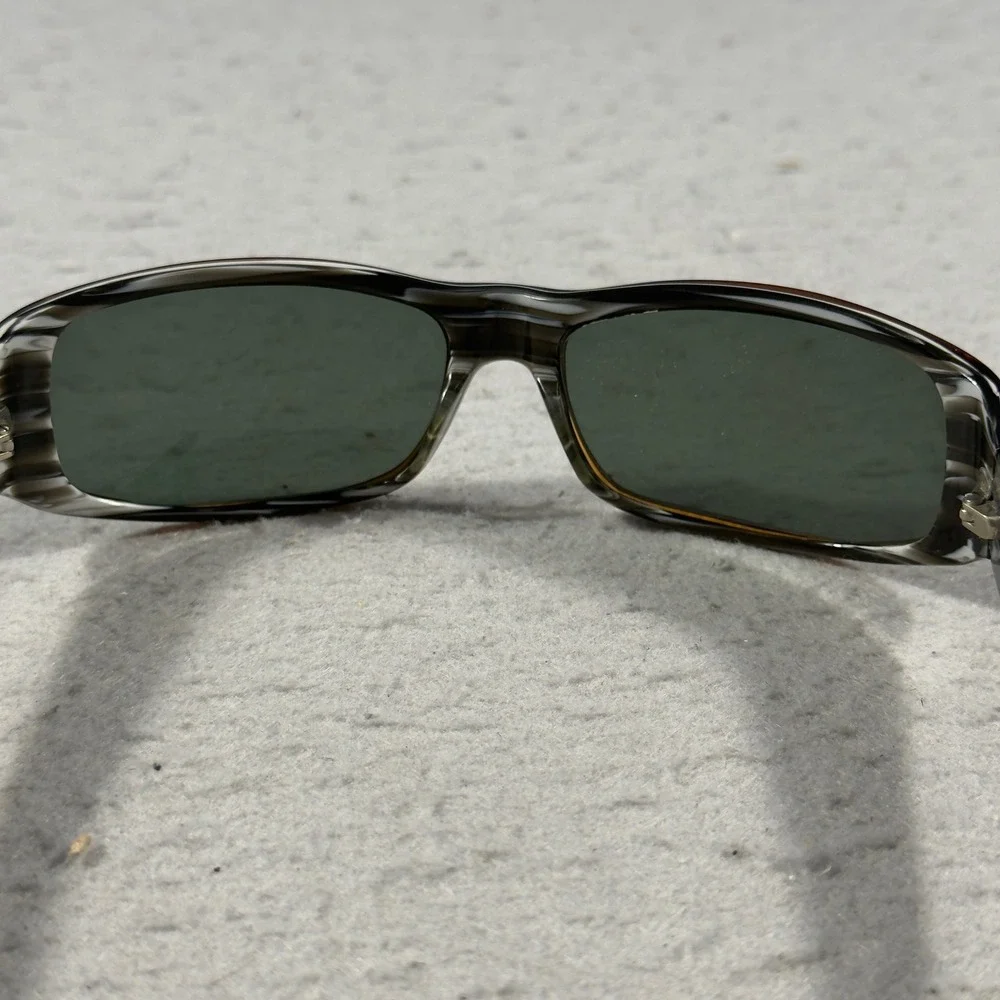 Brooks Brothers BB662S Brown Striped Rectangle Sunglasses Frames 61-17-117